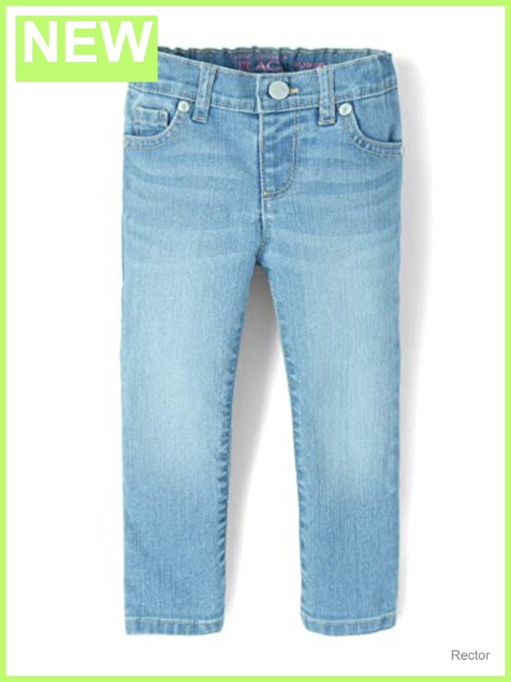 Girls Super Skinny Jeans Adjustable Waist Stretch Cotton Blend Everyday